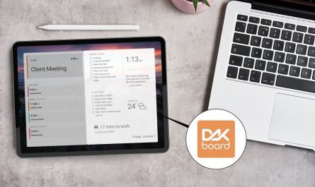 DAKboard on tablet
